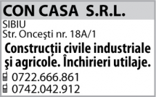 CON CASA S.R.L. - Constructii civile, inchirieri utilaje