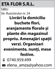 ETA FLOR S.R.L. - Florarie, amenajari spatii verzi