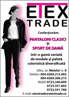 ETEX TRADE S.R.L. - Confectii textile, pantaloni dama